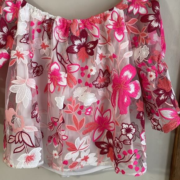 Alexia Admor Embroidered Off the Shoulder Top - Picture 9 of 16